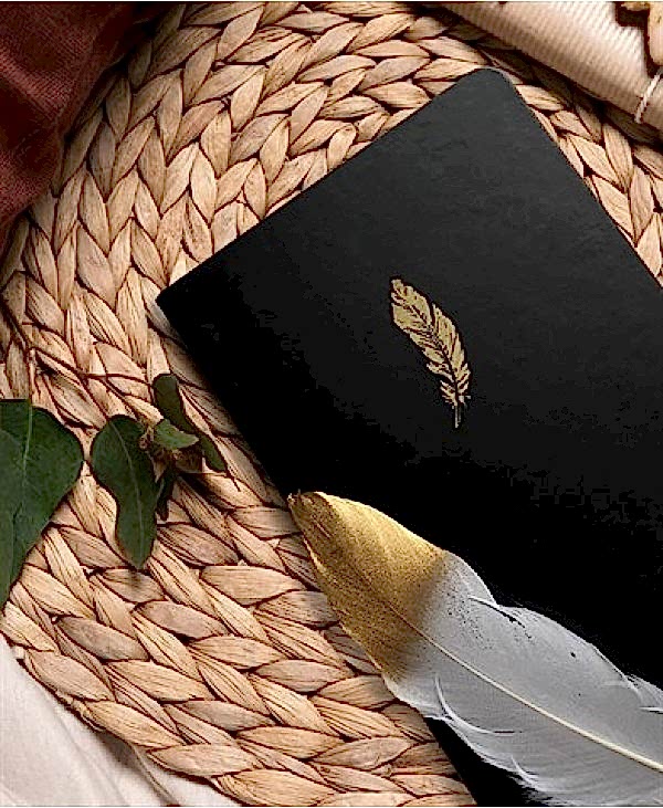 Gold Feather Notebook