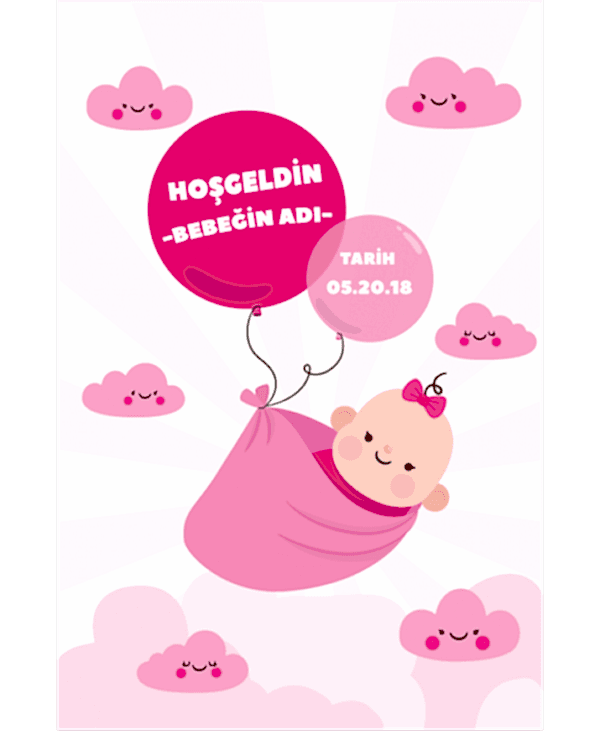 Hoşgeldin Kız Bebek Hediye Kutusu