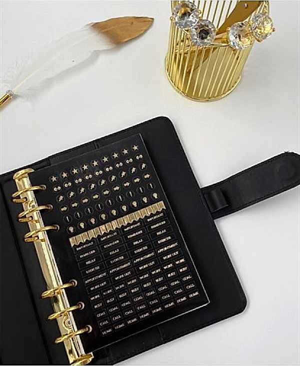 Planner Sticker Black