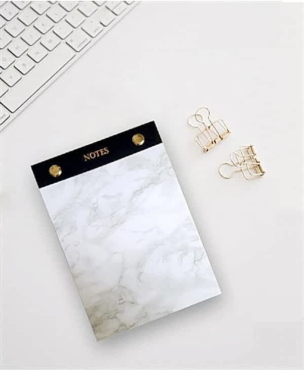 White Marble Notes A6